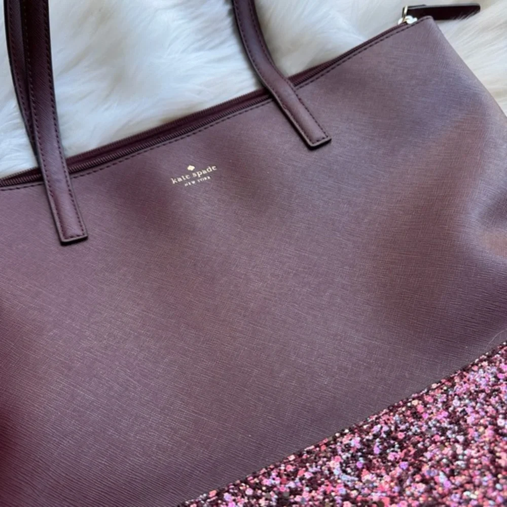 Kate Spade -‎ Glitter Detail Tote Purse